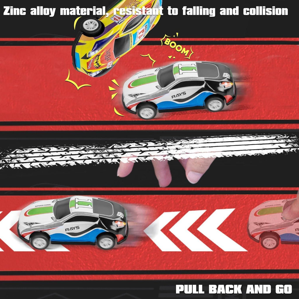 PLAYLOOP™ 48 Pcs Die Cast Pull Back Cars