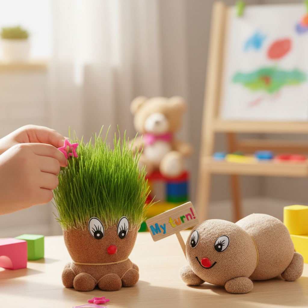PLAYLOOP™ Grass Doll Grow Bag Pots
