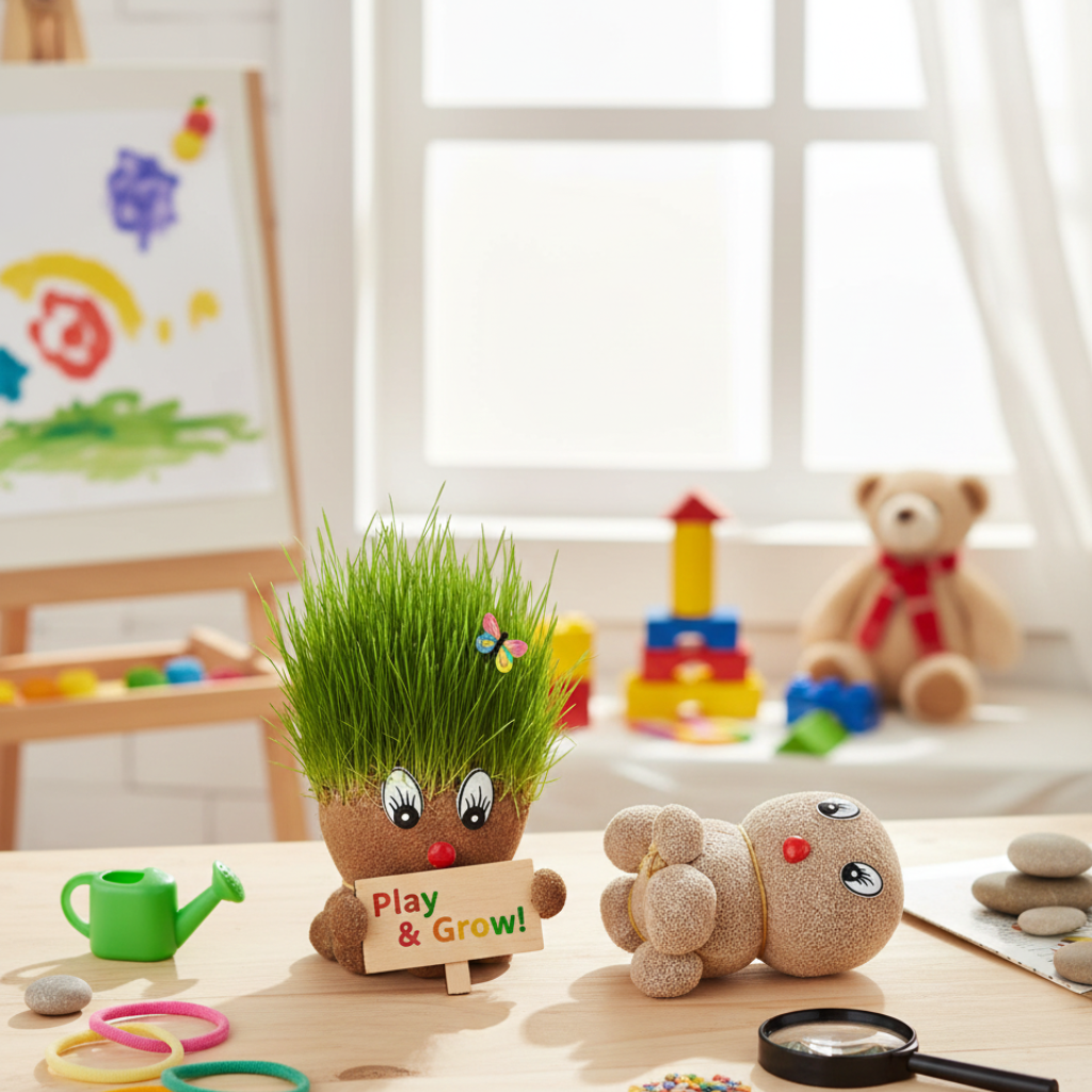 PLAYLOOP™ Grass Doll Grow Bag Pots